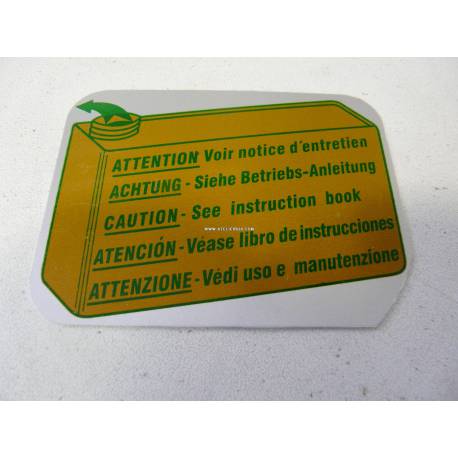 Tôle alu bidon LHM avec texte
