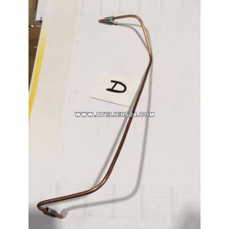 Copper tube for rear brake