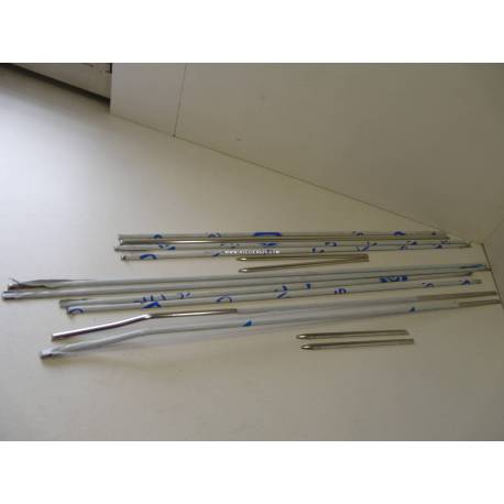 Jeu complet de 14 baguettes fines Pallas